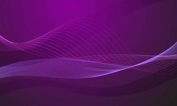 Фіолетовий Фіолетовий Лінії Кривої Хвиля Абстрактний Фон — стокове фото