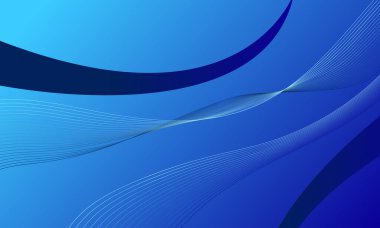 blue lines curve wave abstract background