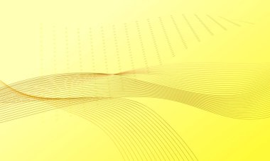 Sarı çizgiler eğrisi yumuşak eğim eğrisi soyut teknoloji arka planı