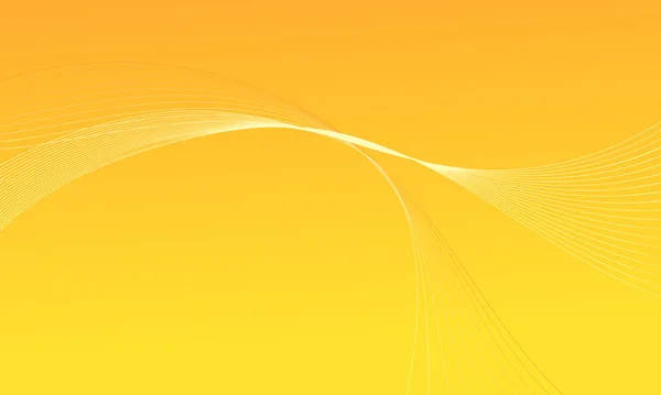 Желтые Цветовые Линии Волны Кривые Гладкий Градиент Абстрактный Фон — стоковое фото