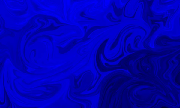 Blu Liquido Pittura Acquerello Stile Astratto Sfondo — Foto Stock