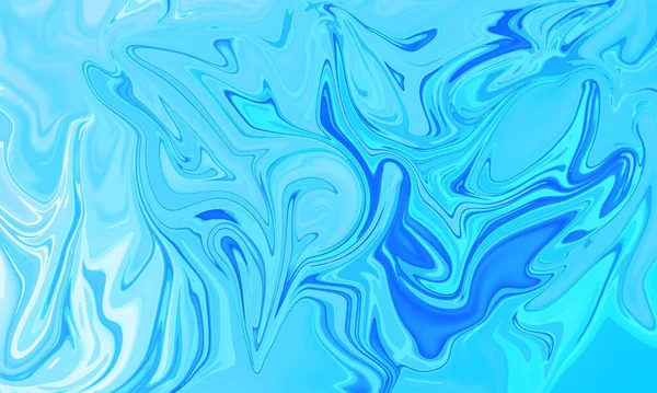 Kék Folyékony Festés Akvarell Splash Elvont Háttér — Stock Fotó