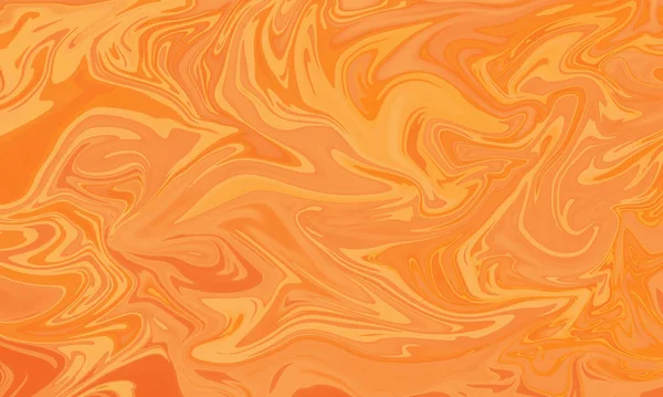 Orange Flüssige Ölgemälde Stil Abstrakten Hintergrund — Stockfoto