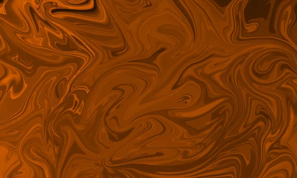 Orange Gold Braun Flüssig Ölfarbe Malstil Abstrakten Hintergrund — Stockfoto