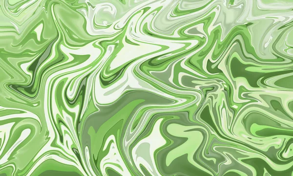 Зеленая Жидкость Живописи Акварель Всплеск Абстрактного Фона — стоковое фото