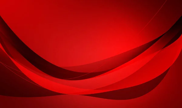 Linhas Vermelhas Curvas Ondas Redondas Suave Gradiente Abstrato Fundo — Fotografia de Stock