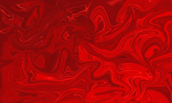 Rood Vloeibaar Schilderen Olie Stijl Abstracte Achtergrond — Stockfoto