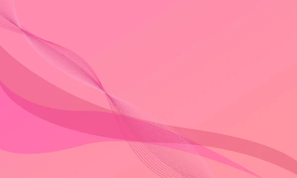 Розовые Линии Кривые Волны Гладкий Градиент Абстрактный Фон — стоковое фото