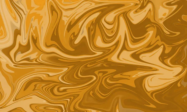 Żółty Złoty Olej Kolor Cieczy Malarstwo Styl Artystyczny Abstrakcyjne Tło — Zdjęcie stockowe