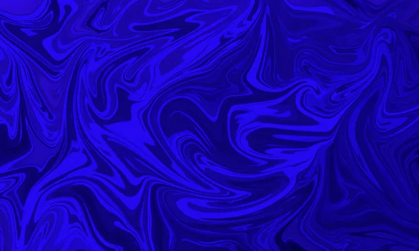 Peinture Bleue Liqiud Huile Aquarelle Éclaboussure Artistique Abstrait Fond — Photo