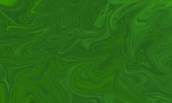 Groene Vloeibare Schilderen Olie Stijl Artistieke Abstracte Achtergrond — Stockfoto