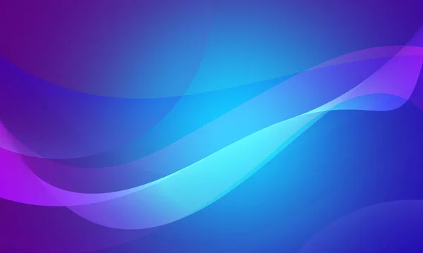 Синьо Фіолетові Криві Хвилі Лінії Гладким Градієнтним Абстрактним Фоном — стокове фото