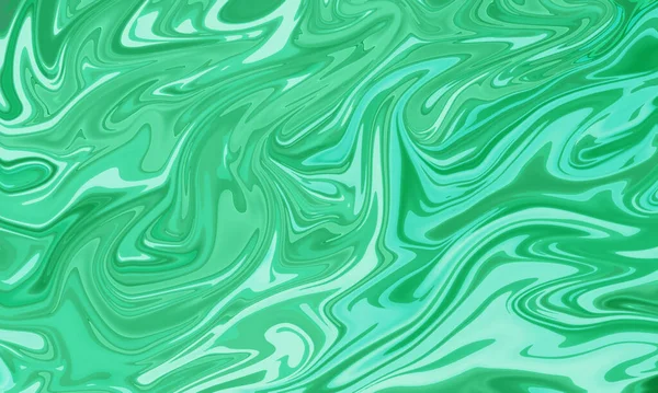 Abstraktní Zelené Tekuté Olejomalba Umělecké Pozadí — Stock fotografie