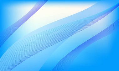 Yumuşak gradyan ağ soyut arkaplan ile mavi dalga eğrisi çizgileri