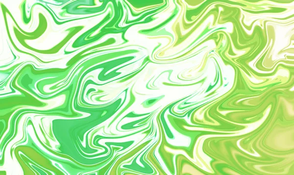 Zelená Tekutý Olej Malba Splash Umělecké Abstraktní Pozadí — Stock fotografie