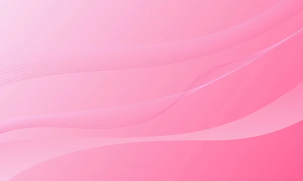 Garis Halus Gelombang Kurva Pink Dengan Latar Belakang Abstrak Gradien — Stok Foto