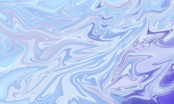 Niebieski Fioletowy Płyn Olej Malarstwo Pędzel Woda Kolor Artystyczny Abstrakcyjne — Zdjęcie stockowe