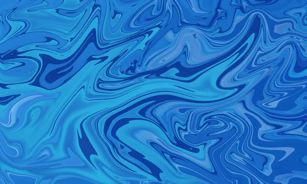 Blaue Flüssigkeit Ölgemälde Pinsel Spalsh Aquarell Künstlerischen Abstrakten Hintergrund — Stockfoto