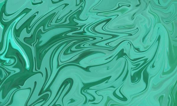 Groene Vloeibare Aquarel Schilderen Borstel Spatten Artistieke Abstracte Achtergrond — Stockfoto