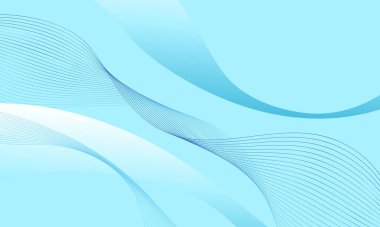 mavi ışık dalgası iş hatlarını eğriliyor. Yumuşak gradyan soyut arkaplan