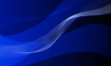 mavi çizgiler renk dalgaları yumuşak gradyan soyut arkaplan eğrisi