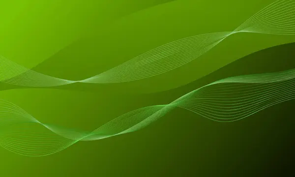 green lines curves waves smooth gradient abstract background