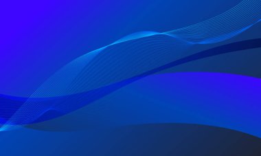 Mavi çizgiler dalgalar yumuşak eğimli soyut gradyanı büküyor
