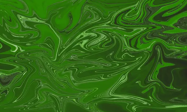 Zelená Tekutý Olej Malba Splash Akvarel Styl Abstraktní Pozadí — Stock fotografie