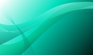 yeşil turkuaz yumuşak iş hatları dalga dokularını soyut arkaplan eğrisi