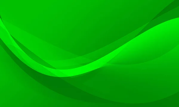 Linhas Verdes Ondas Curvas Suave Gradiente Abstrato Fundo — Fotografia de Stock