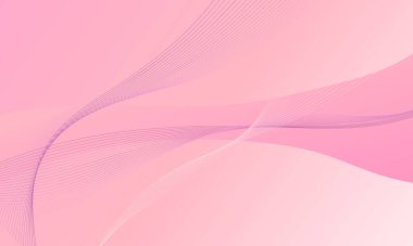 Pembe iş hatları eğrileri düzgün eğimli soyut arkaplan ile dalgalandırır