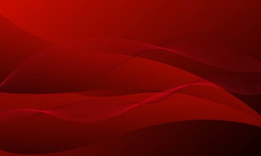 kırmızı iş hatları dalgaları düzgün gradyan soyut arkaplanı eğriliyor