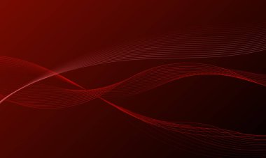 düz çizgilerle kırmızı yumuşak eğim dalga eğrileri soyut arkaplan
