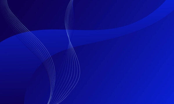 blue smooth lines wave curves with gradient abstract background