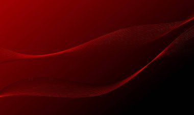 kırmızı düz çizgiler düz gradyan soyut arkaplan üzerinde eğriler sallıyor