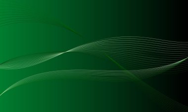 yeşil iş hatları düz gradyan soyut arkaplan eğrileri dalga