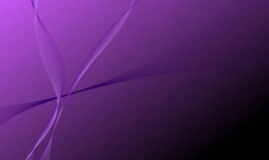Soyut mor iş hatları gradyan arkaplan üzerinde eğriler sallıyor