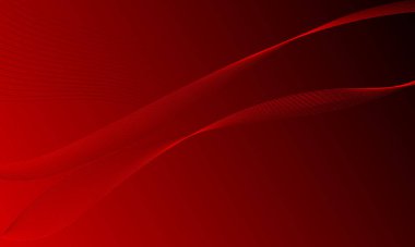 Kırmızı iş hatları düzgün eğimli soyut arkaplan eğrileri sallıyor