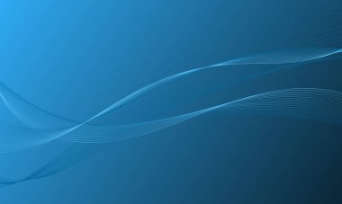 soyut mavi çizgiler eğrileri eğimli arkaplan ile dalgalandırır