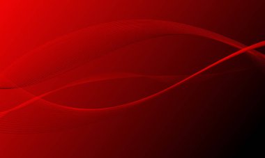 Kırmızı iş hatları düzgün eğimli soyut arkaplan eğrileri sallıyor