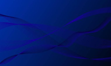 Soyut arkaplanda mavi çizgiler dalga eğrisi