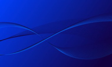 mavi iş hatları gradyan soyut arkaplan üzerinde eğriler sallıyor