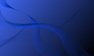 soyut mavi çizgiler eğriyi eğimli arkaplan ile dalgalandırır