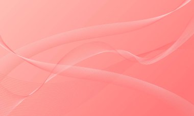Soyut pembe yumuşak çizgiler düzgün eğimli arkaplan üzerinde eğriler sallıyor