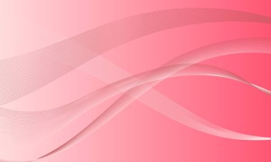 Pembe düz çizgiler, gradyan soyut arkaplanda eğriler oluşturur