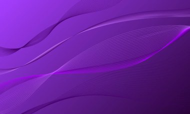 Menekşe mor çizgiler gradyan soyut arkaplan ile eğriler sallıyor