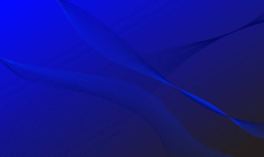 mavi düz çizgiler yumuşak gradyan soyut arkaplan üzerinde eğriler sallıyor