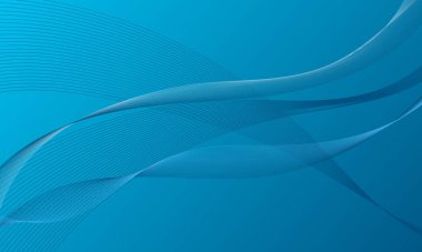 mavi düz çizgiler, gradyan soyut arkaplanda eğriler oluşturur