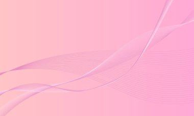 Pembe altın çizgiler eğriler ve gradyan soyut arkaplan
