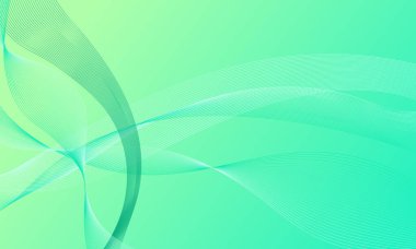 yeşil çizgiler soyut arkaplanda eğriler oluşturuyor